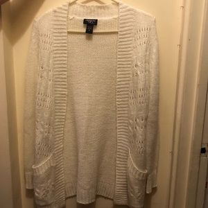White Crochet Cardigan